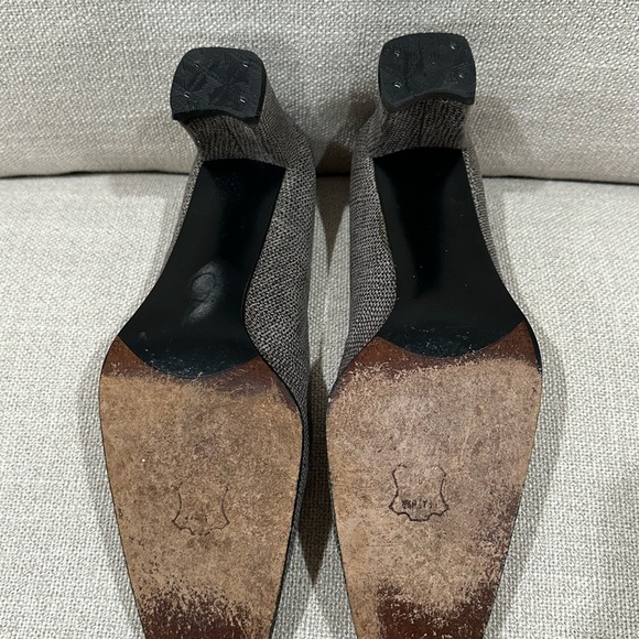 Stuart Weitzman Snakeskin Print Vintage Pumps Women's Size 9 - Picture 6 of 7